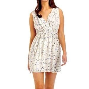 NWT French Connection Celeste Sequin Mini Cocktail Dress Tie Waist V-Neck Preppy